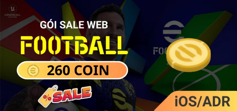 Nạp Game Efootball Mobile (Gói Sale Web) - 260 Coin iOS/Android